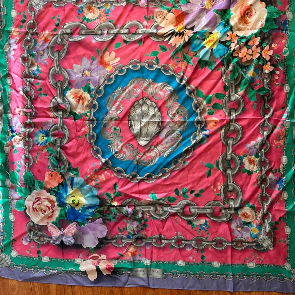 NWOT. Woman’s Kurt Geiger London Silk scarf._9